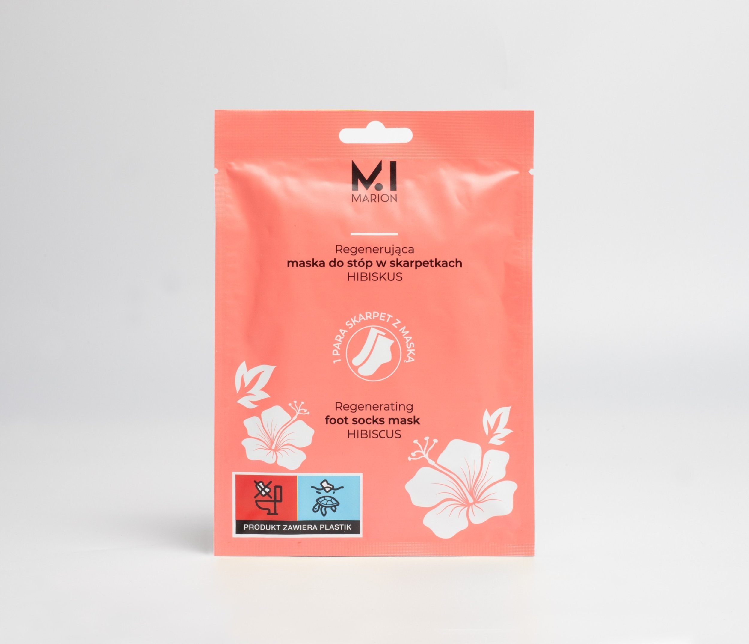 Marion Regenerująca maska do stóp w skarpetkach Hibiskus 2 x 15 ml
