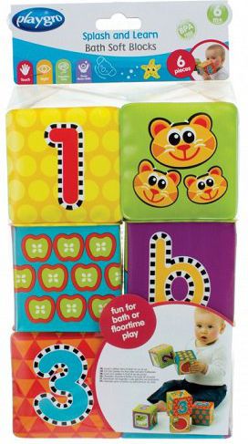 Playgro Miękkie klocuszki Baw&Ucz się (183838)