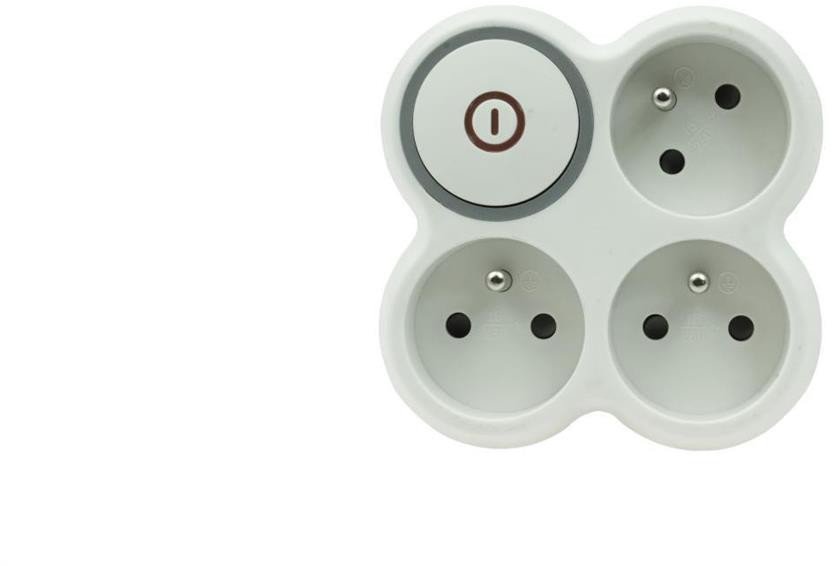 Rozgałęźnik wtyczkowy trzykrotny z/u z włącznikiem R-31WS/B W-72008