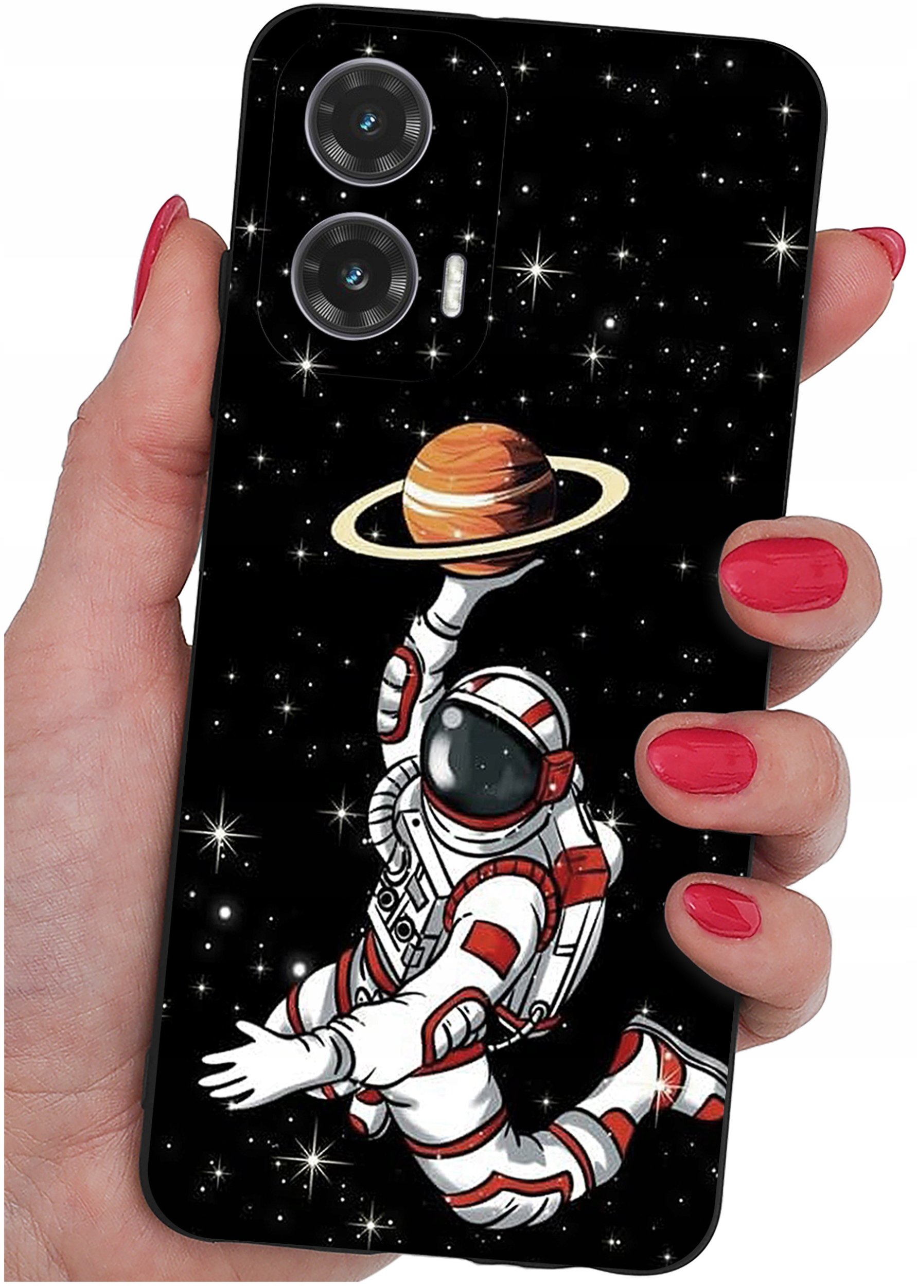 Etui do Motorola Moto G35 5G WZORY |SILIKONOWE MATT CASE + SZKŁO 9H