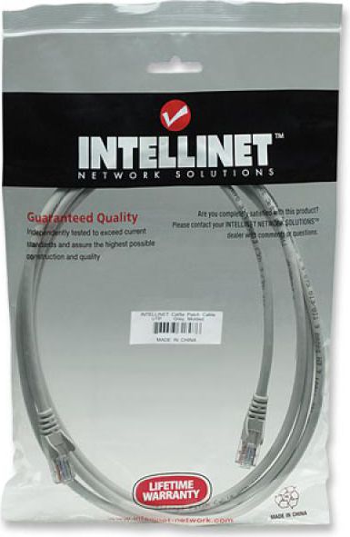 Intellinet Network Solutions PATCH CORD CAT5E UTP 5,0M SZARY 100% MIEDŹ (319812)