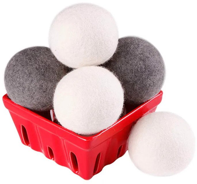 KULE WEŁNIANE KULKI do PRANIA Suszarki ZMIĘKCZAJĄCE na KŁACZKI 5cm x 6szt