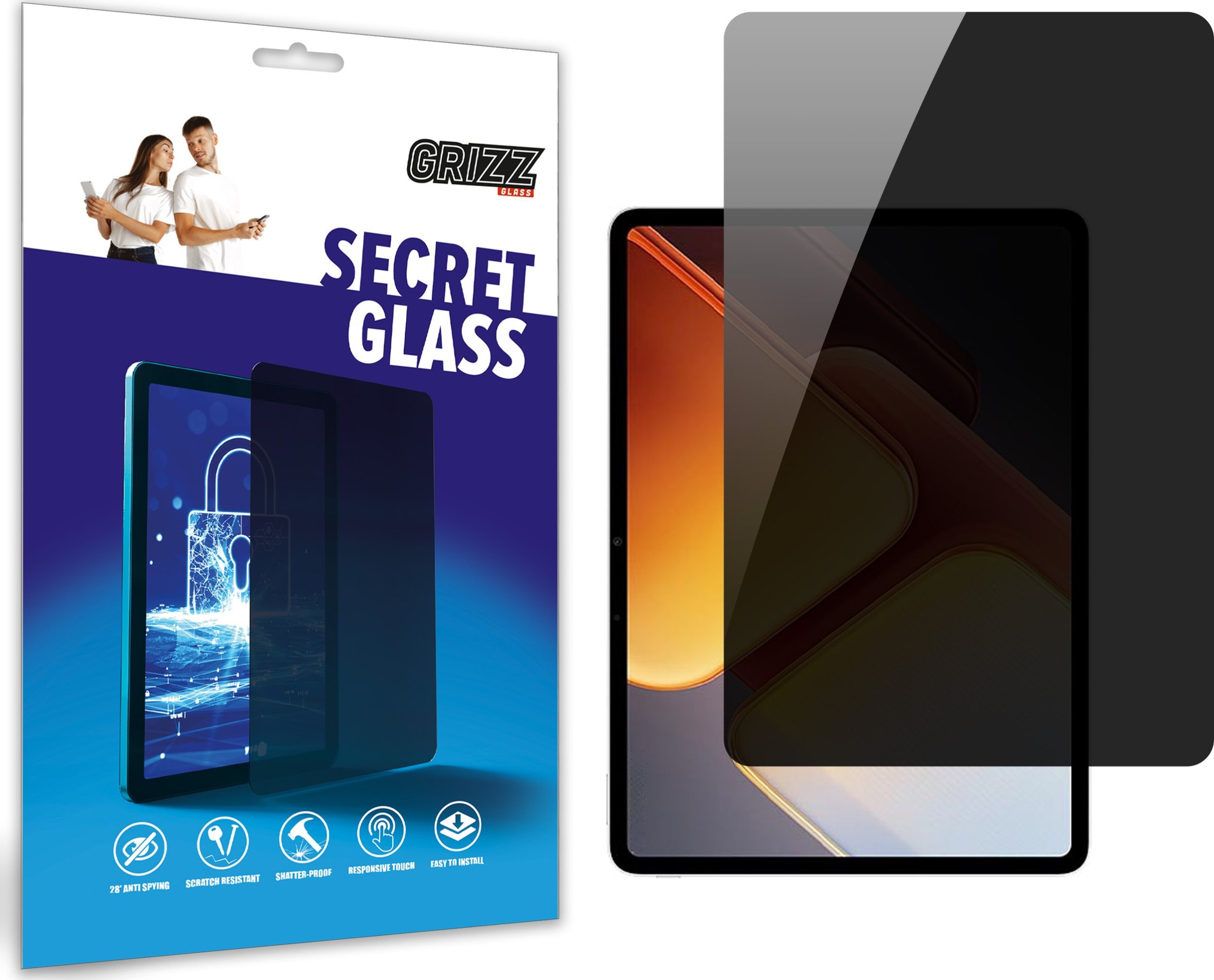 GrizzGlass Szkło prywatyzujące GrizzGlass SecretGlass do Vivo IQOO Pad 2