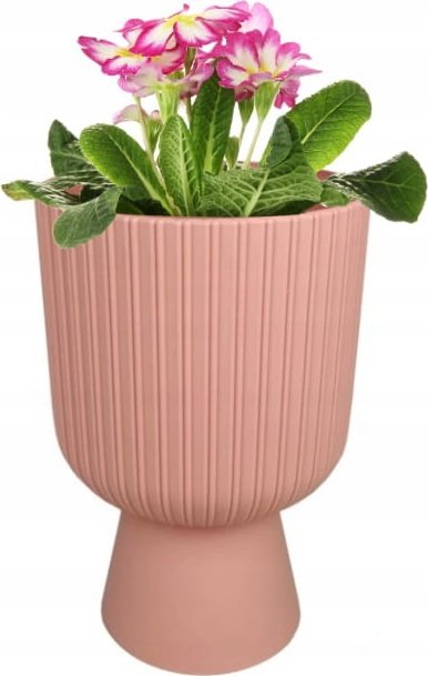Doniczka jasnoróżowa 20,5x14cm ECO uniwersalna plastikowa gazon Keli