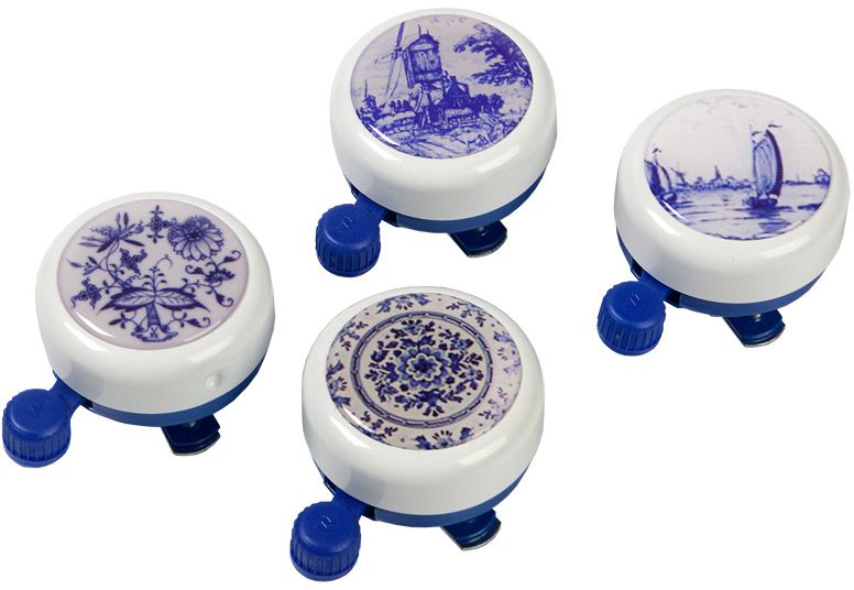 Widek Dzwonek rowerowy WHITE COLLECTION DELFT BLUE mix kolorów pudełko 12szt. (WDK-002712)