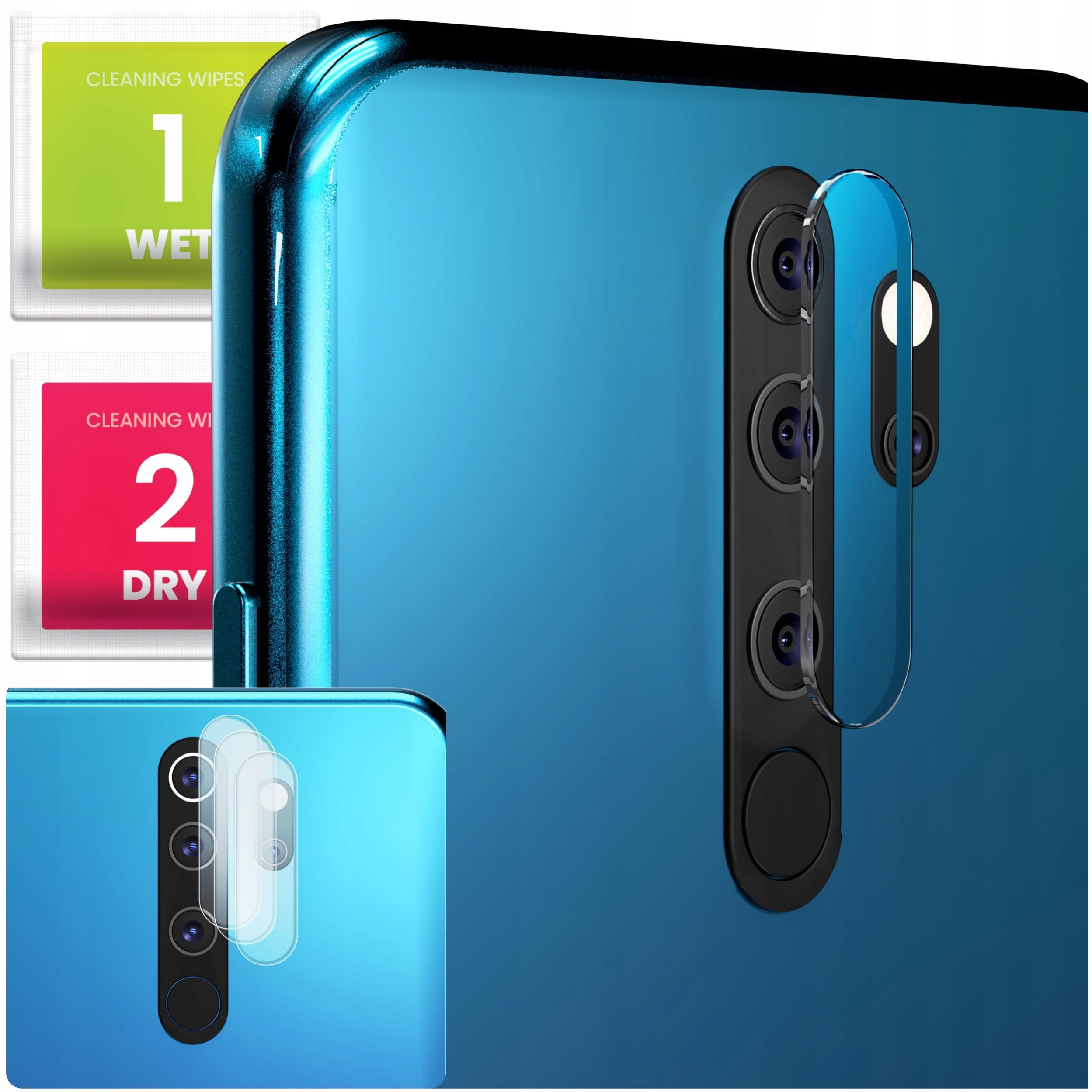 3-PAK Szkło Na Aparat Do Xiaomi Redmi Note 8 Pro (Hartowane, Na Obiektyw)