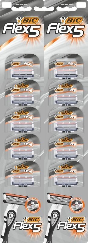 Bic Bic Maszynka do golenia BIC Flex 5 karta - 1op.-10szt