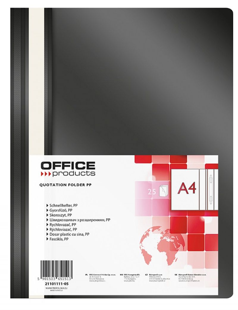Office Products SKOR.OFFICE PRODUCTS A4 CZARNY SKOROSZYT - 21101111-05