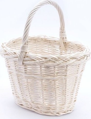 Wnuk Koszyczek Biały (Owalny/26 cm)