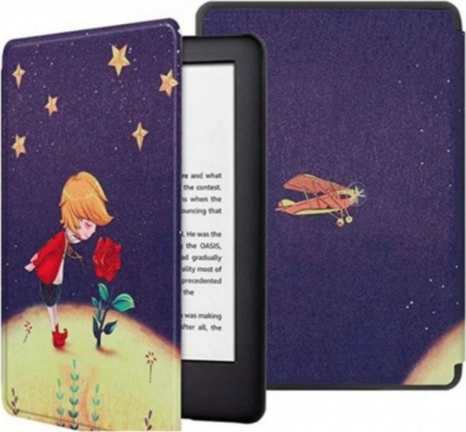 Pokrowiec Pan i Pani Gadżet Etui do Amazon Kindle 10 Mały Książę z Różą