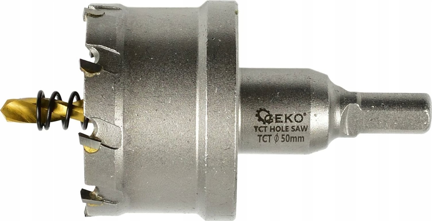 Geko Otwornica widiowa - koronka do metalu 50mm z wiertłem tytanowym (60)