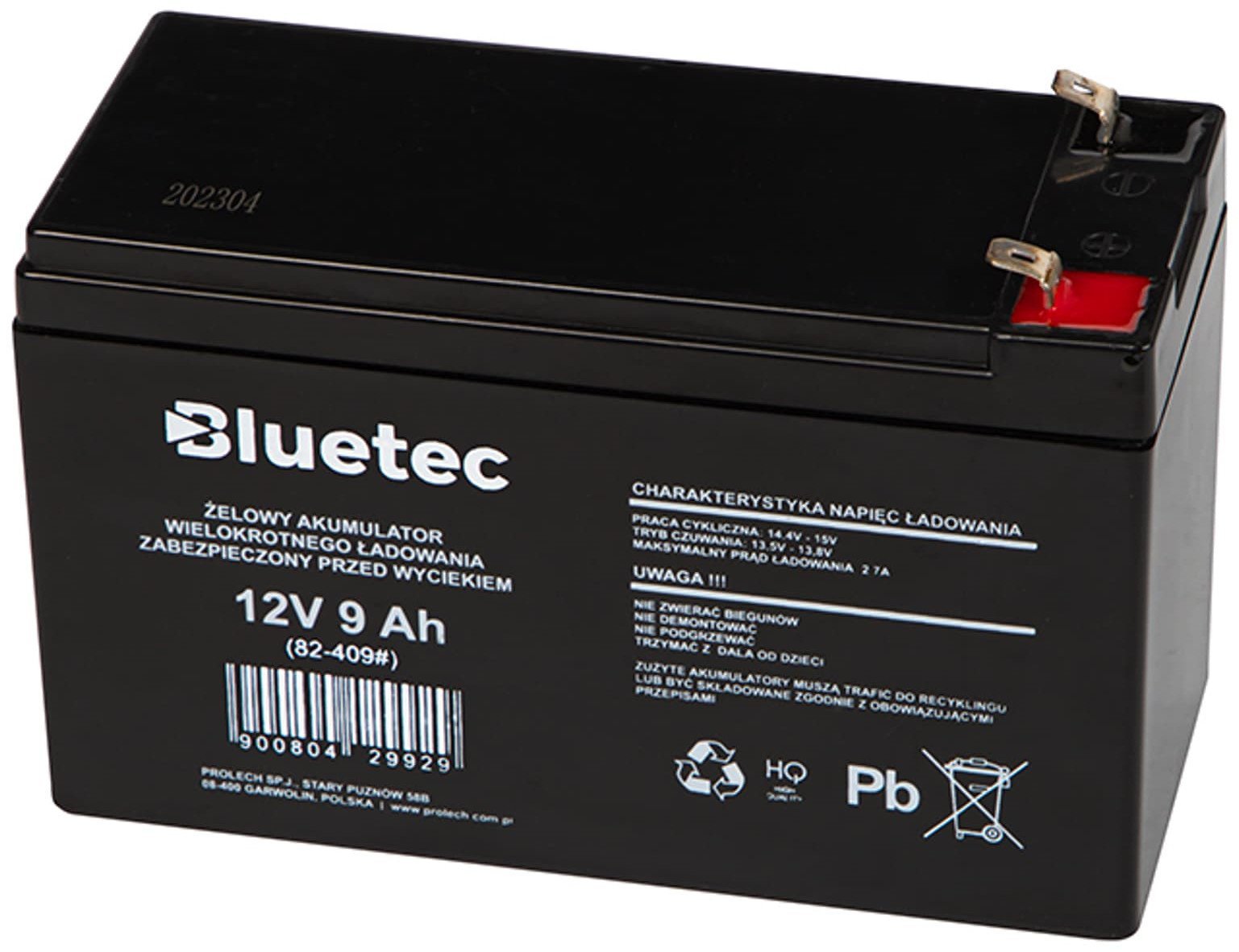 Blow Akumulator żelowy 12V 9Ah BLUETEC
