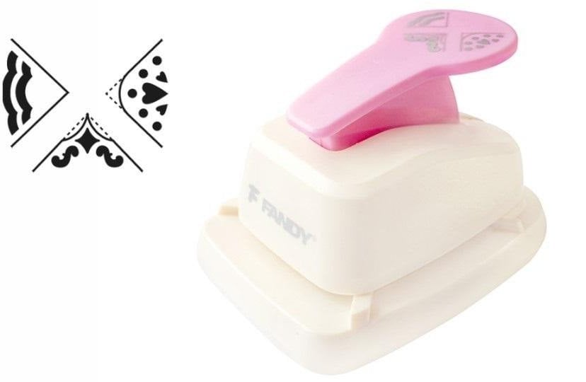 Dziurkacz ozdobny narożny 3w1 serce MIX