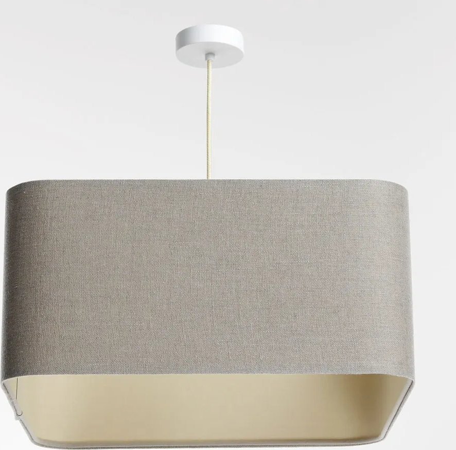 Lampa wisząca KWADRO LEN 001-40w20 jasna beżowa BPS KONCEPT