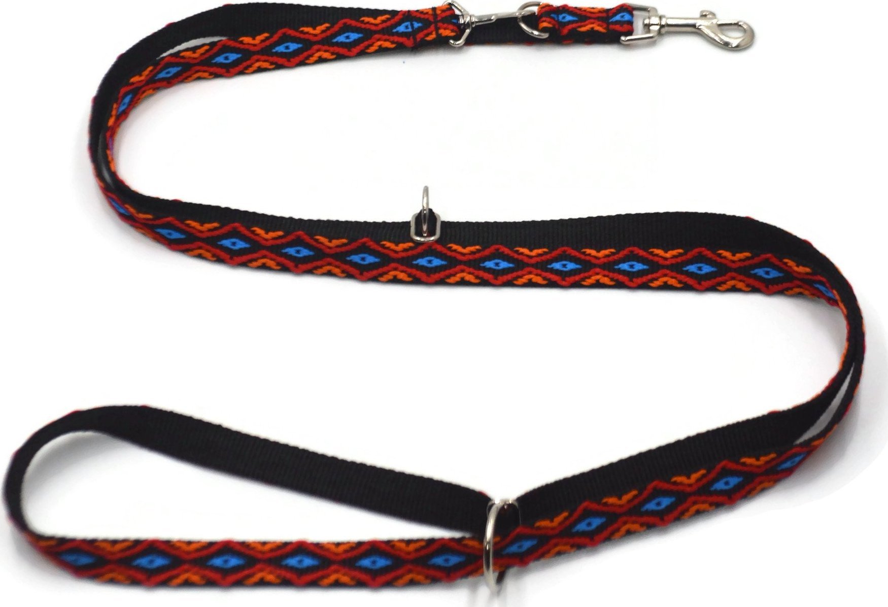 Alizoo Przepinana smycz dla psa średniego 20mm/220cm Romb - ALIZOO