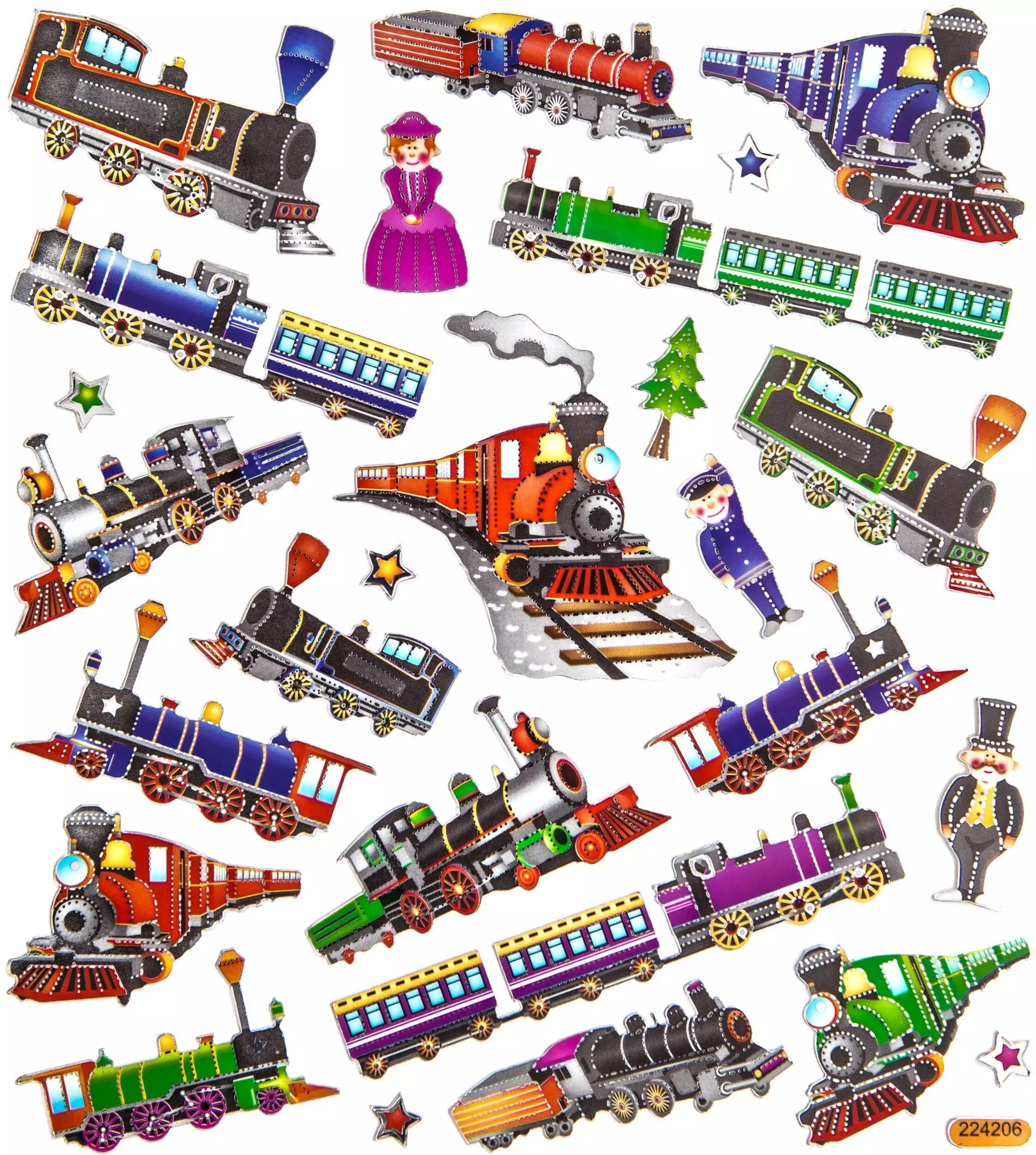 Naklejki Lokomotywy 26szt