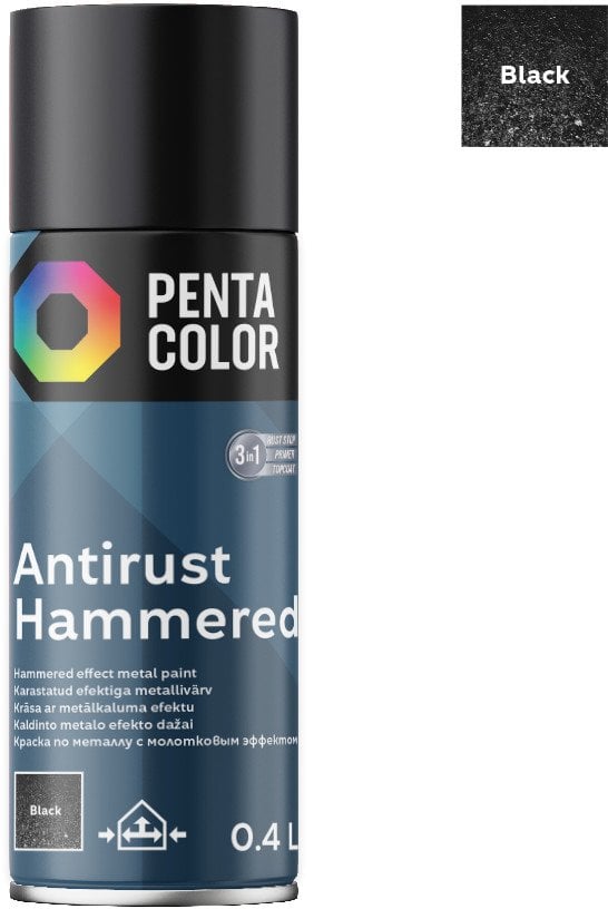 Pentacolor SPRAYPAINT PENTA ANTIRUST HAMM BLK 400ML
