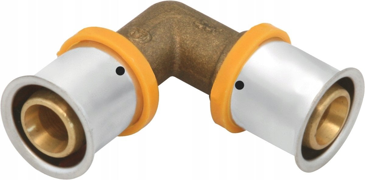 Kolano 90° mosiężne ultraPRESS - 32KAN-THERM