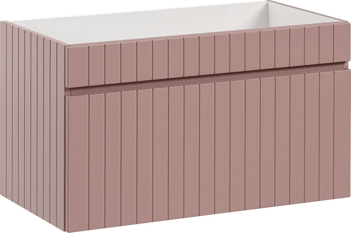 Comad Szafka pod umywalkę do łazienki, Iconic, 80x46x46 cm, różowy, mat