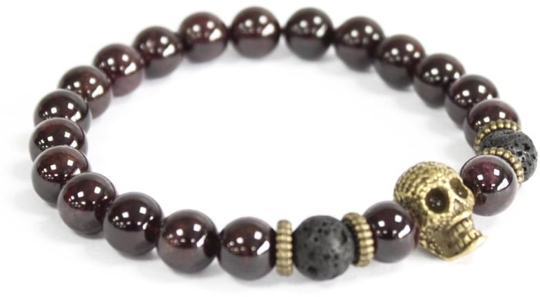 Bransoletka Boho - Czaszka - Krwawnik