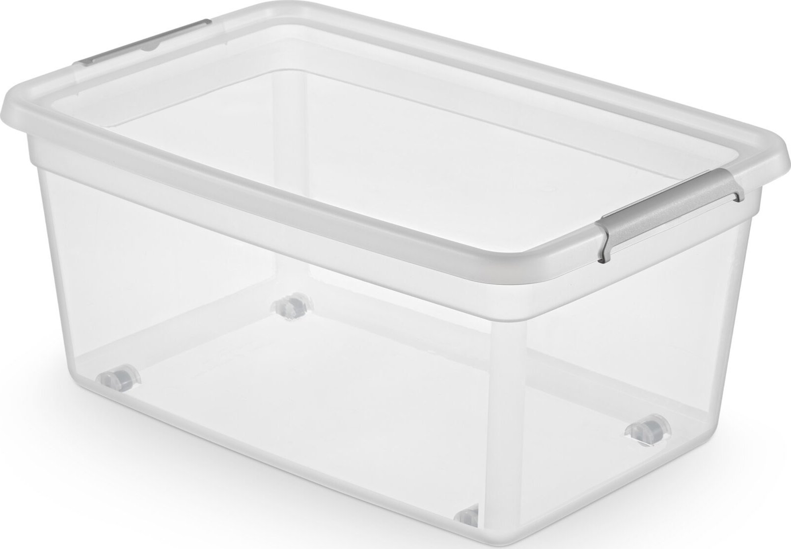 Lumarko MOXOM - Pojemnik plastikowy z kółkami - pudełko + pokrywa - BaseStore - 58,5x39,5x28 cm - 40 L