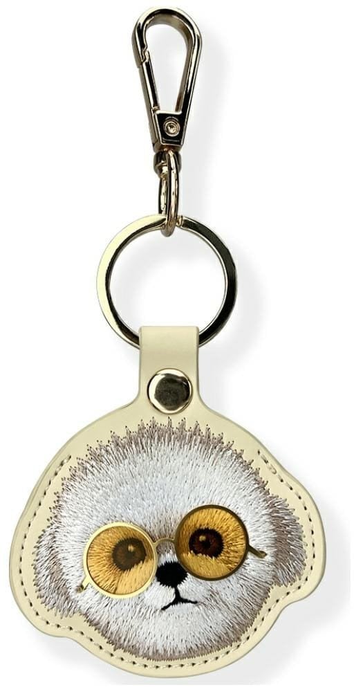 Etui na lokalizator / brelok Nimmy Glasses Cool Dog khaki