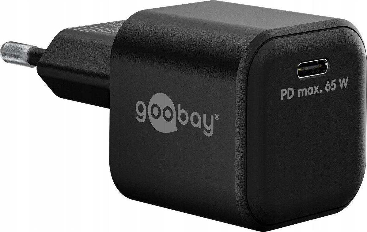 Ładowarka Goobay Szybka ładowarka USB-C™ PD (65 W), czarny