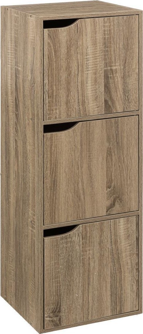 5five Komoda wysoka 3 szafki Kali naturalna