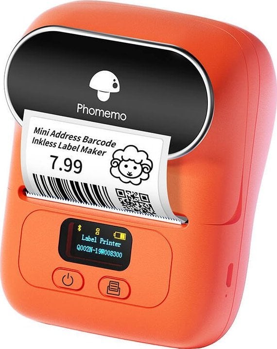Przenośna drukarka etykiet Phomemo M110 (pomarańczowa) Phomemo