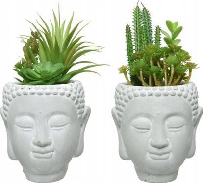 Kaemingk Sztuczny sukulent w doniczce głowa 23 cm