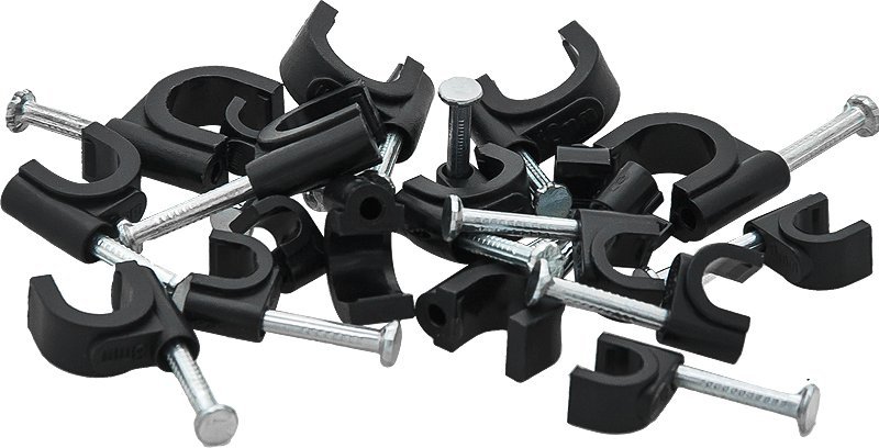 Blow 42-015# Uchwyt kabla 8mm czarny okrągły