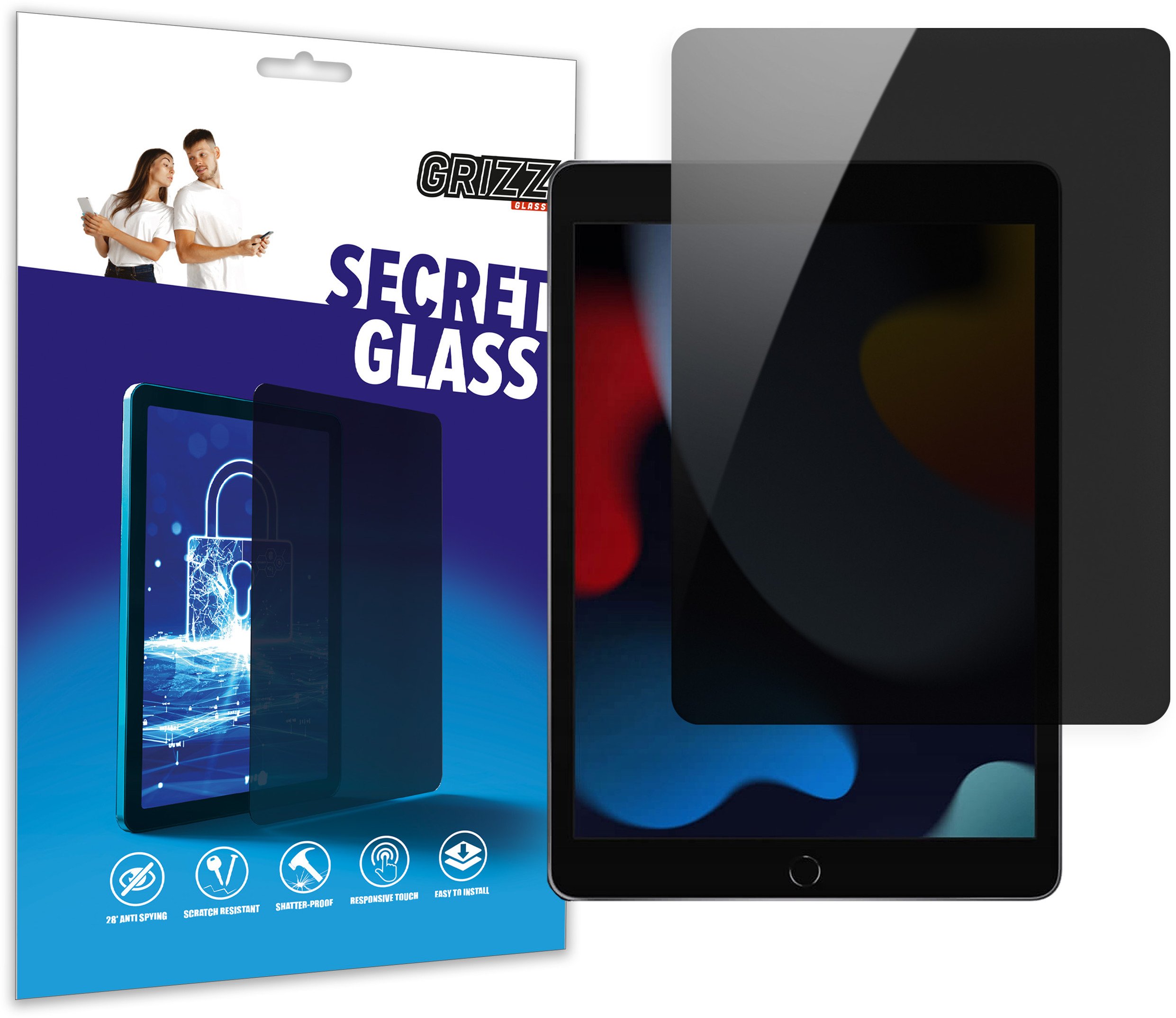 Matowe szkło prywatyzujące GrizzGlass SecretGlass do Apple iPad Pro 12,9 (2. generacji)
