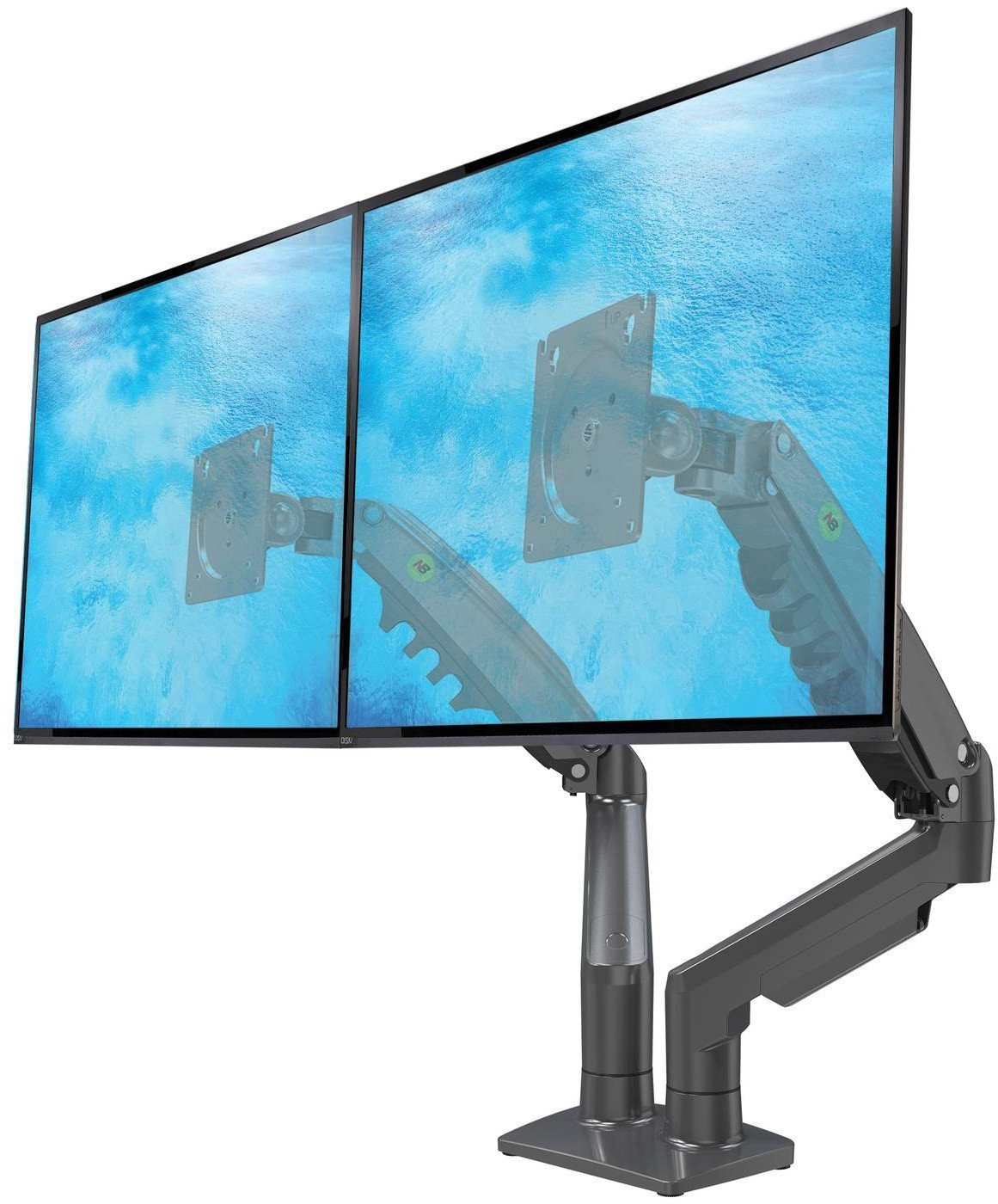 North Bayou Uchwyt biurkowy na 2 monitory 17" - 27" (F160G)