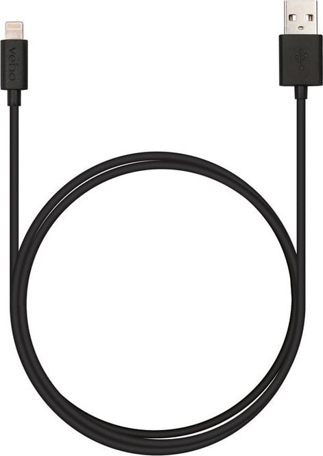 Kabel USB Veho Lightning - USB-A 1 m Czarny (VPP-501-1M)