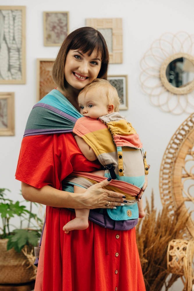 LennyLamb Nosidło hybrydowe LennyLamb - Pastels Regulowane