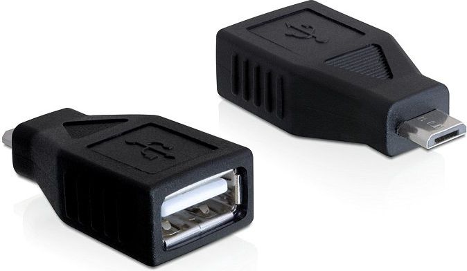Adapter USB Delock microUSB - USB Czarny (65296)