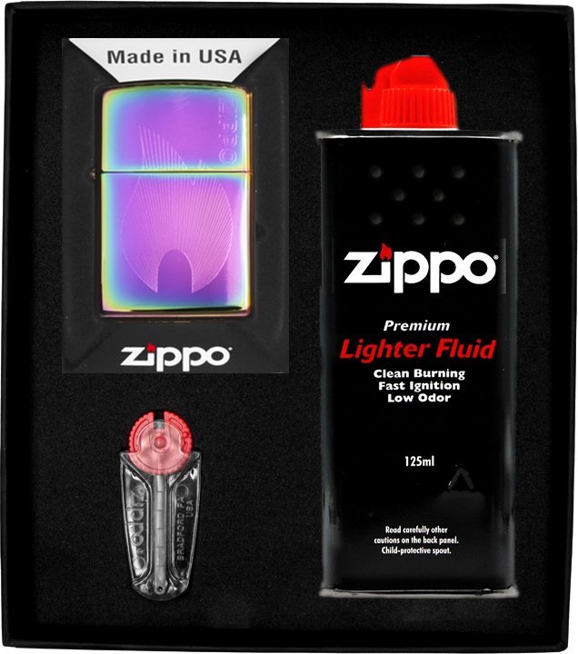Zestaw ZIPPO Zapalniczka FLAME RAINBOW Prezentowy No1