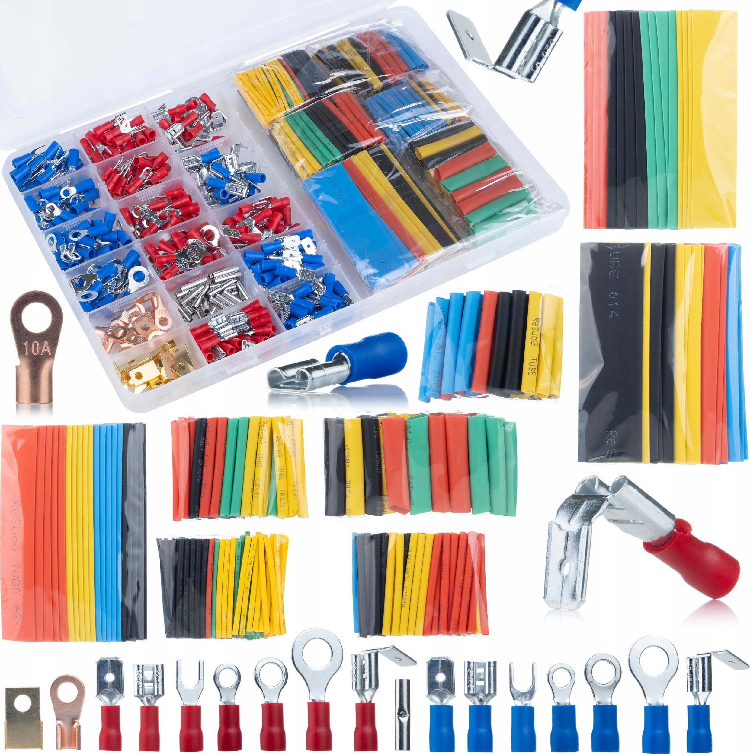 Rosfix KONEKTORY IZOLOWANE SAMOCHODOWE DO KABLI PRZEWODÓW ZESTAW RUREK TERMO XXXL