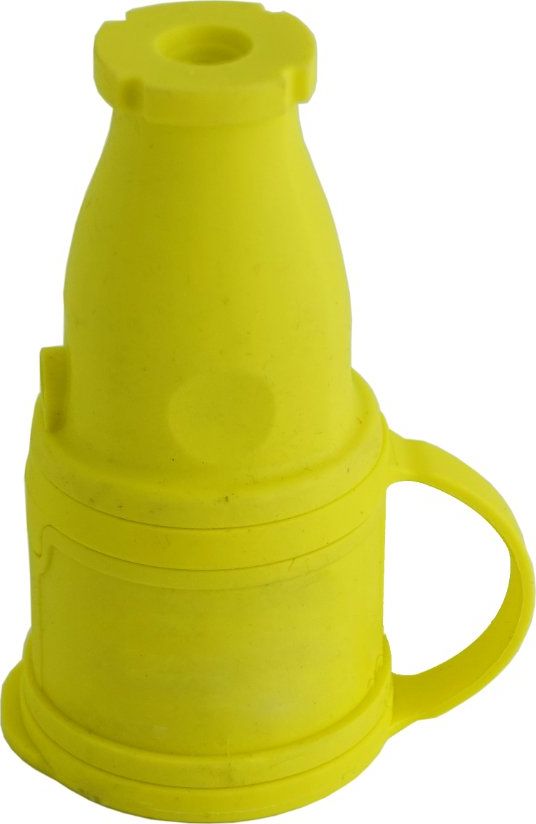 TP Electric Gniazdo przenośne proste 16A 230V 2P+Z żółte Schuko 9962