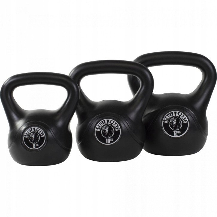 Zestaw Kettlebell 8kg, 10kg, 12kg