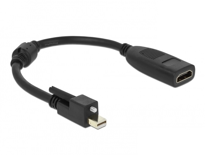 Adapter AV Delock DisplayPort Mini - HDMI czarny (62640)