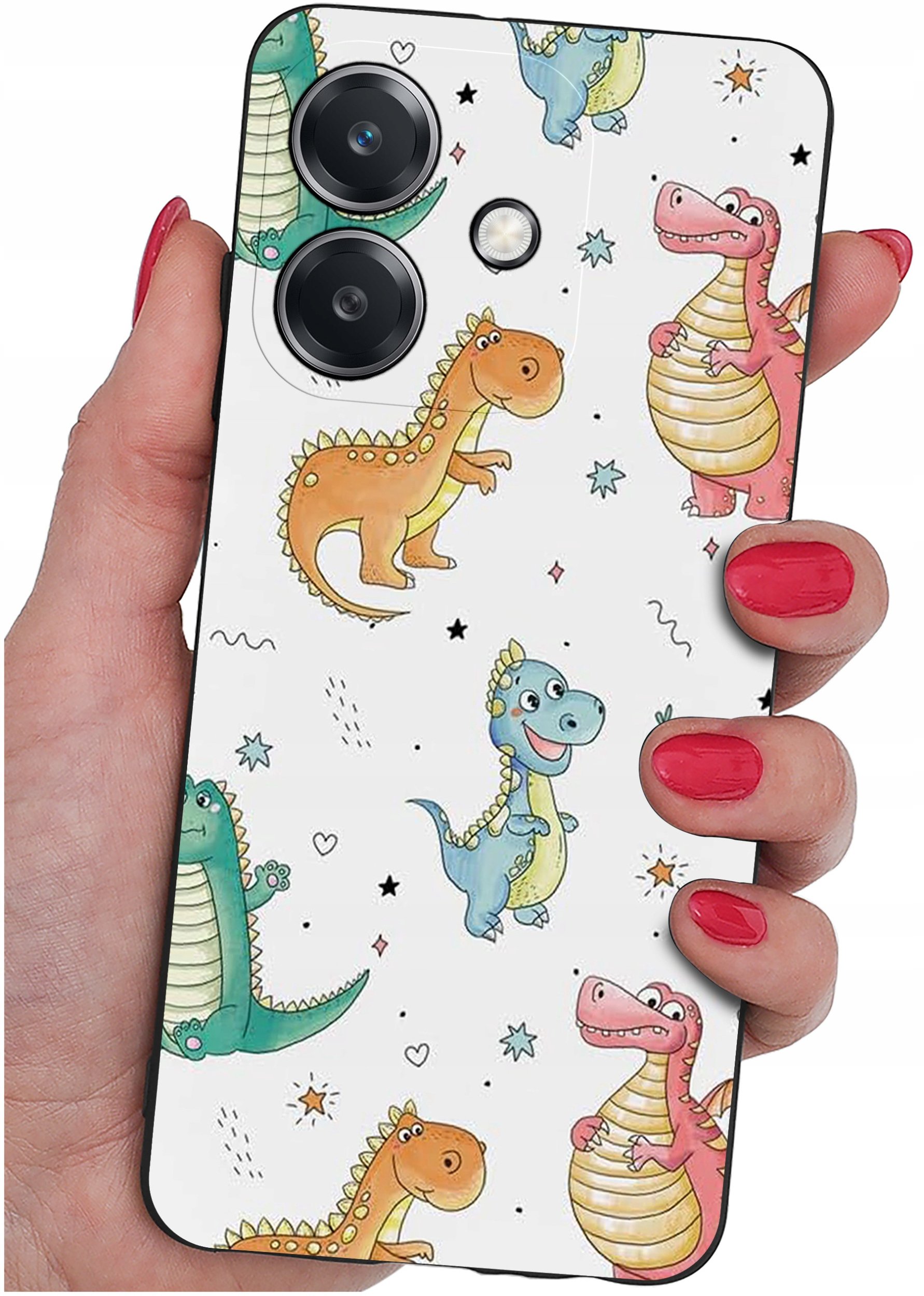 Etui do Oppo A40 | A40M | WZORY | SILIKONOWE MATT SZKŁO 9H