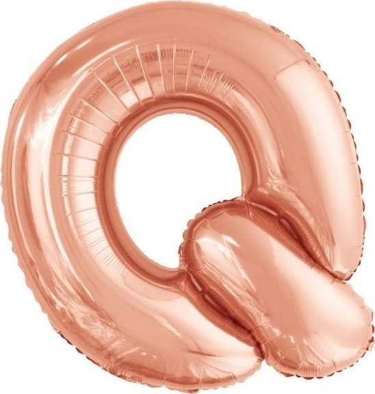 Balon foliowy litera Q różowe złoto 72x86cm