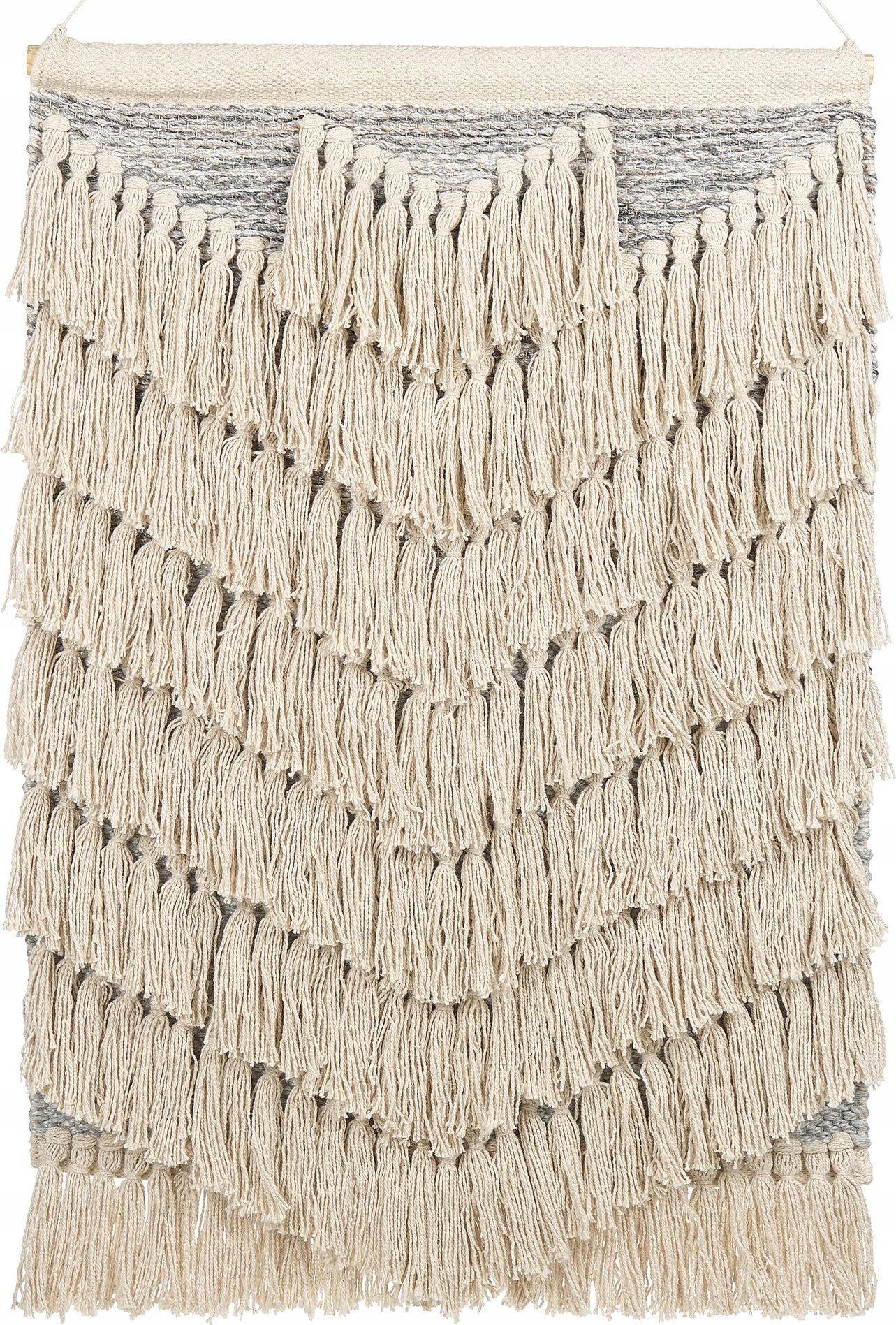 Beliani Dekoracja ścienna z frędzlami beżowa KOTRA