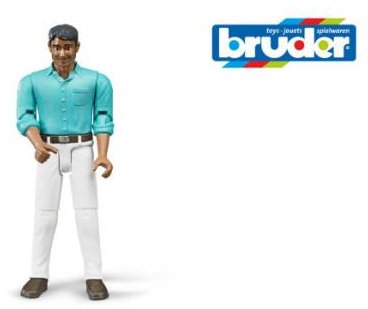 Figurka metysa w jasnych dżinsach 60003 BRUDER