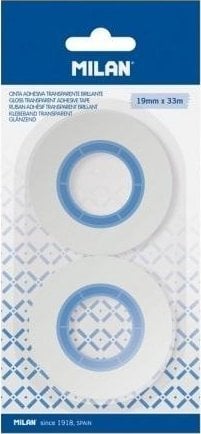 Taśma przezroczysta 19mm x 33m 2 szt MILAN