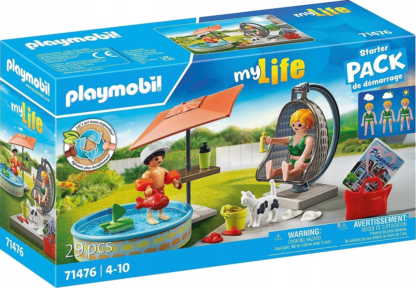 Playmobil Zestaw figurek City Life 71476 Wodna zabawa w ogrodzie
