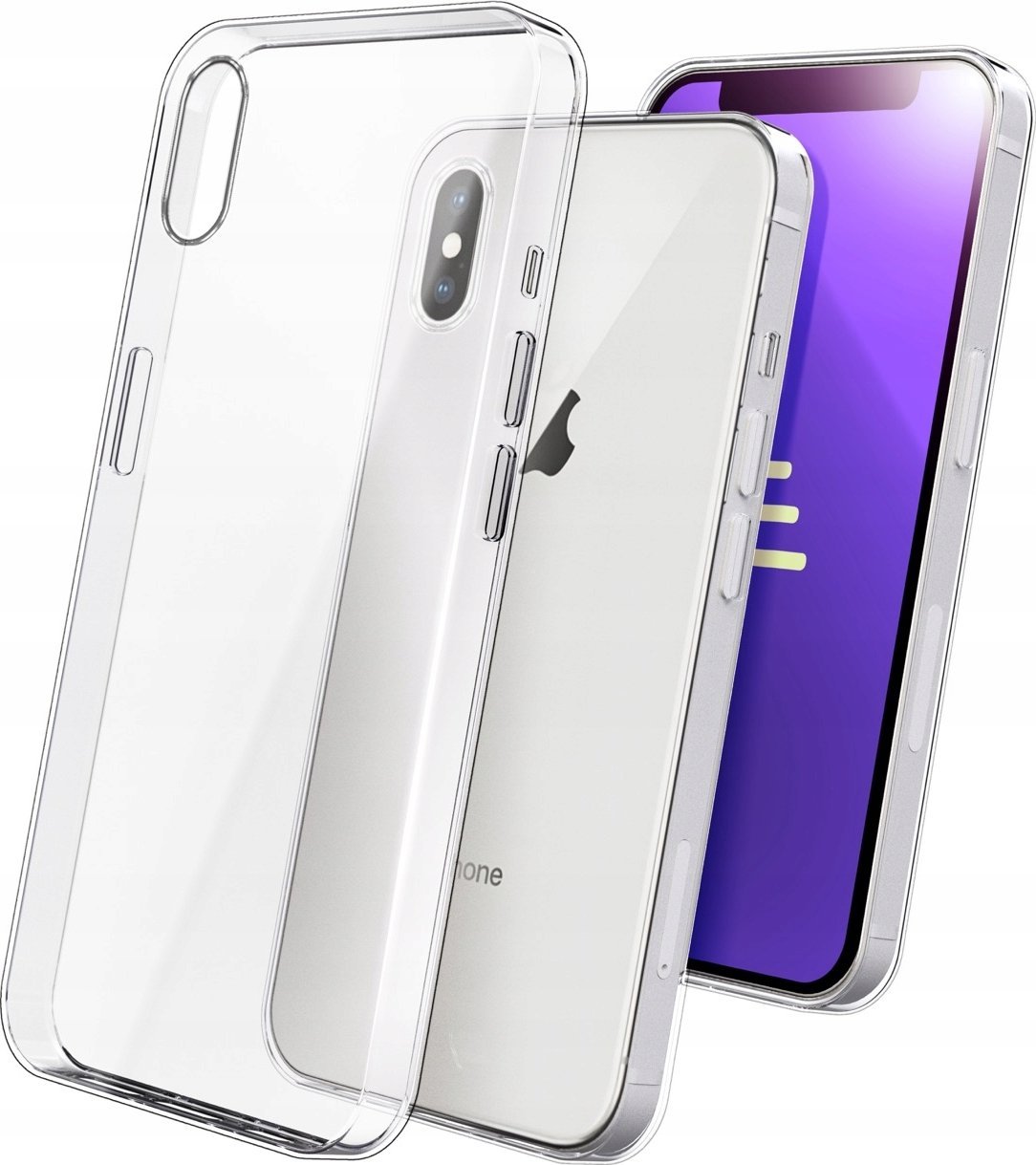 Hello Case Etui Do iPhone X / XS (Przezroczyste, Silikonowe, Grubość 2mm)