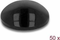 Delock Rubber feet round self-adhesive 10 x 3 mm 50 pieces black
