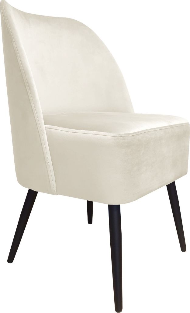 Atos Fotel DUNAJ VELVET ecru tapicerowany do salonu ATOS